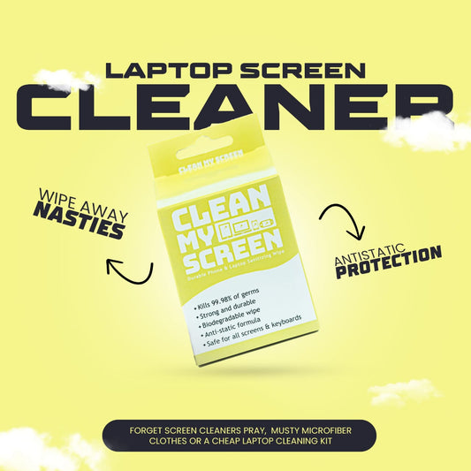 Screen Cleaner  | (30 Wipes) - Antibacterial Electronics Wipes For Phones, Car Screens, Monitors, Laptops and TVs (FREE SHIPPING)