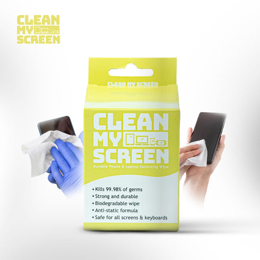 Screen Cleaner  | (100 Wipes) - Antibacterial Electronics Wipes For Phones, Car Screens, Monitors, Laptops and TVs (FREE SHIPPING)